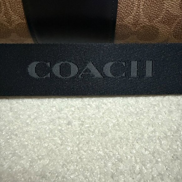 Rowan Satchel Bag In Signature Canvas with Black Leather Stripe - Picture 4 of 12